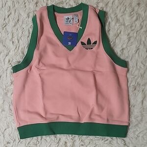 Adidas Pink and Green Vest